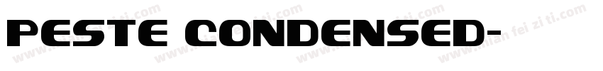 Peste Condensed字体转换